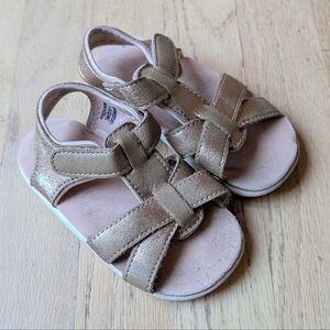See Kai Run Gold Strappy Sandals Size 7